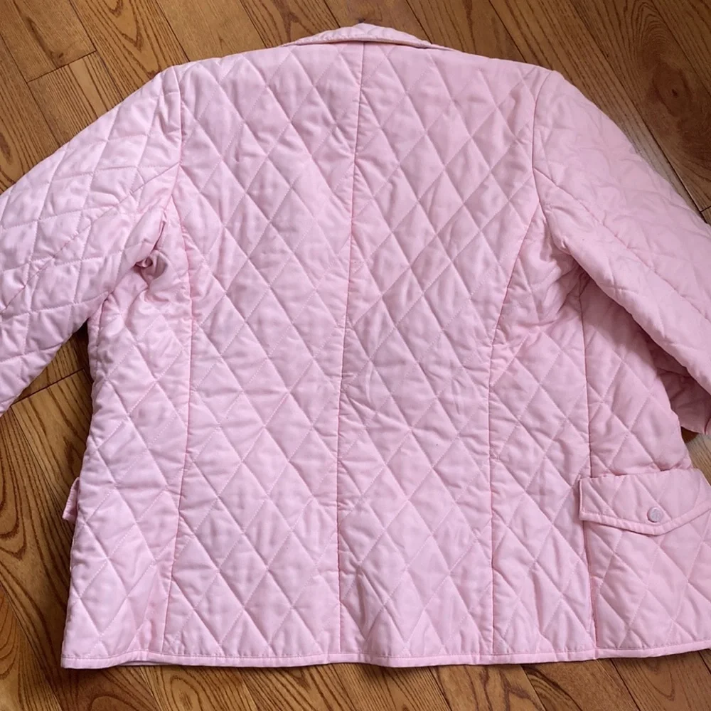 Brooks Brothers Pink Quilted Preppy Coat - Picture 5 of 6